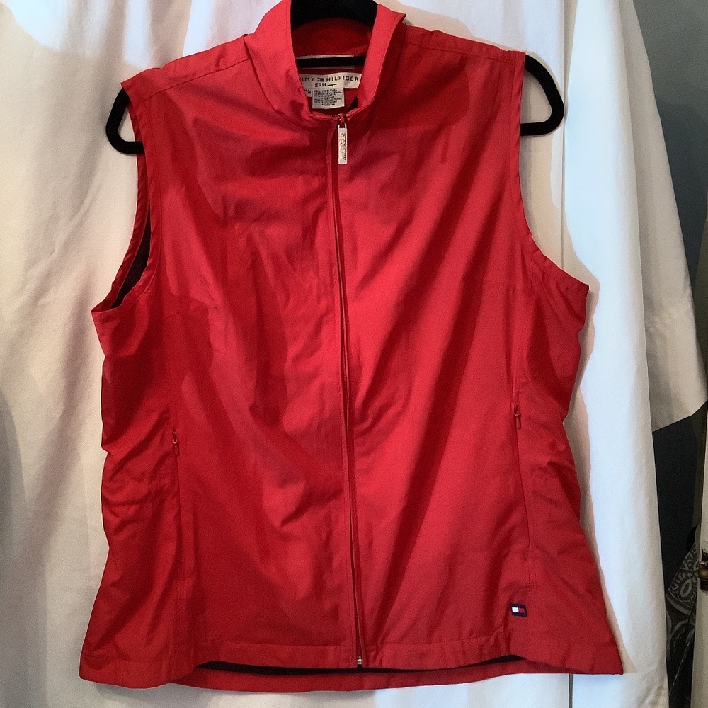 Tommy Hilfiger golf Red Ladies womens Vest sleeveless